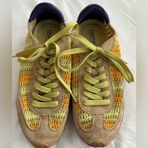Hoff Women's Yellow and Tan Sneakers